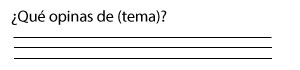 pregunta cuali opinion